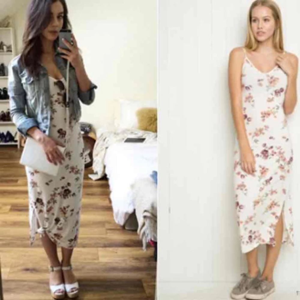 Brandy Melville rare floral Aliza dress